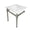 White / Polished Nickel, variant on Kingston Brass KVPB25228Q1 Monarch 25" Ceramic Console Sink with Stainless Steel Legs (8-Inch, 3-Hole), White/Polished Chrome