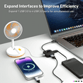thumbnail image 3 of BENFEI USB C Hub, 4 Ports USB 3.0 Hub with 5Gbps Data Transfer, USB C Splitter for Type C MacBook, Mac Pro, iMac, Surface, XPS, Flash Drive, Mobile HDD, 3 of 7