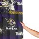 thumbnail image 4 of Cortina de ducha de secado rápido impermeable para baño Ravens, cortina de ducha con ganchos, decoración de fútbol americano, juego de cortinas de ducha para baño, plancha de 72 x 72 pulgadas, 4 of 8
