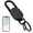 Black, variant on Miroddi Keychain Tracker, Men's Key Chain Works with Find My(iOS Only), Heavy Duty Keychain Carabiner Car Key Chains, Anti-Lost Tracker with Keyrings, Rechargeable & Waterproof