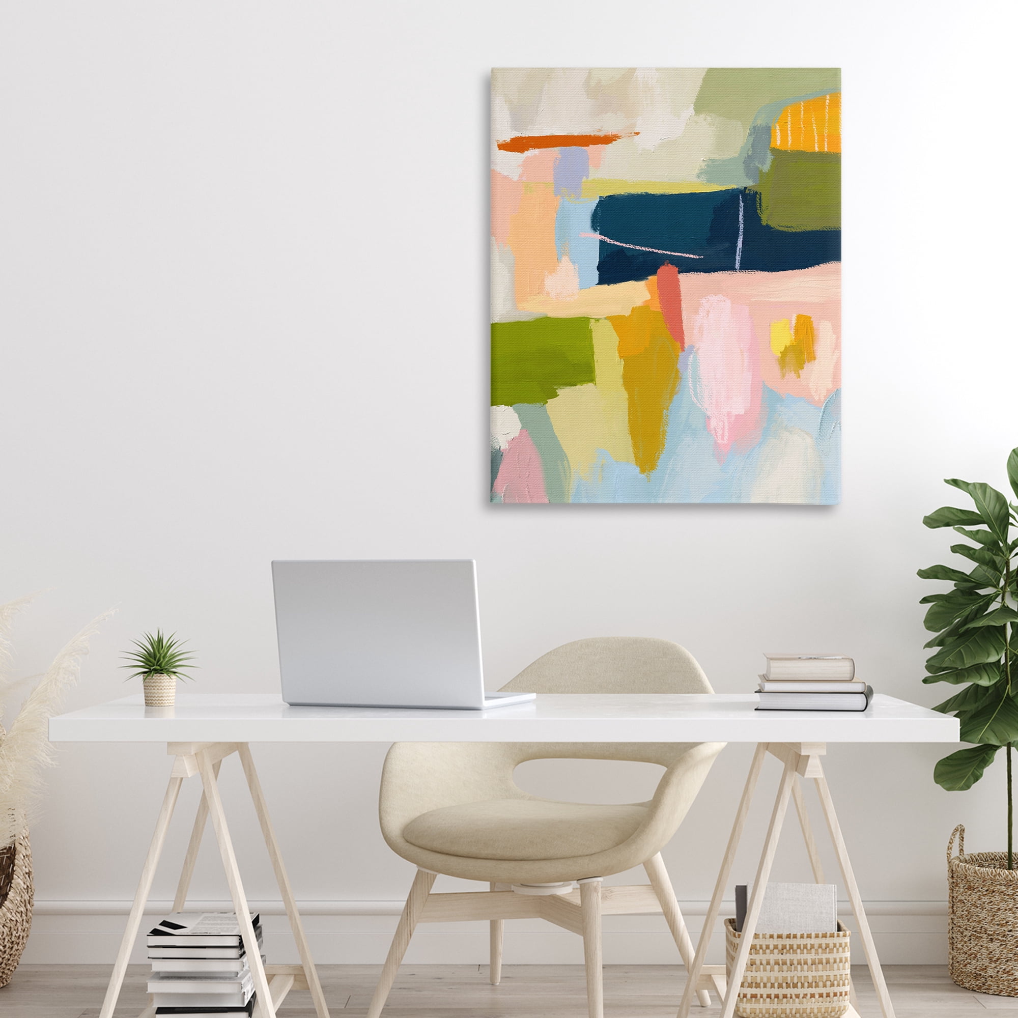 Stupell Industries Pastel Wonder Smattering Canvas Wall Art, design by Lisa Nohren