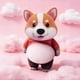 thumbnail image 2 of Pisexur Batería de cocina Un lindo juguete para aliviar el estrés en forma de Shiba Inu con una barriga apretable que también funciona como calcomanía para colisiones para la cocina del hogar, 2 of 5