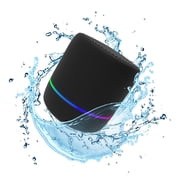 XMMSWDLA Portable Bluetooth Speakers with Colorful Lights, Loud Sound, Small Bluetooth Speaker with Wireless Stereo Pairing, HiFi Sound, Long Playtime,for Shower,Home,Outdoor