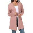 thumbnail image 4 of Gleelist Women's Casual Knit Open Front Cardigan Lightweight Long Sleeve with Pockets, 4 of 7
