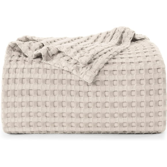 Mantel Utopia para ropa de cama tipo gofre, 100% algodón, 300 g/m², color caqui completo