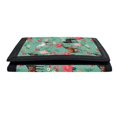 thumbnail image 5 of CHAQLIN Kids Trifold Wallet Horse Floral Print Portable Small Purse for Outdoor, Polyester Easy to Clean Youth Wallet, 5 of 6