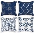 thumbnail image 1 of Funda de Almohada Decorativa Moderna YONGSHENG 18 x 18 Pulgadas Azul, 1 of 5