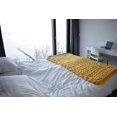 thumbnail image 4 of Chunky Knit Wool Merino Blanket , Boho Bedroom Home Decor, 4 of 4