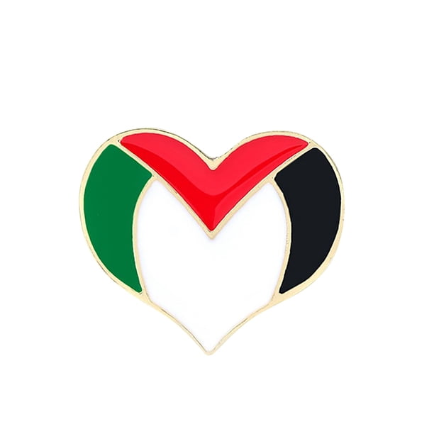 Clearance!Maojin Broche con forma de bandera de Palestina,insignia de Metal,accesorios de ropa,insignia