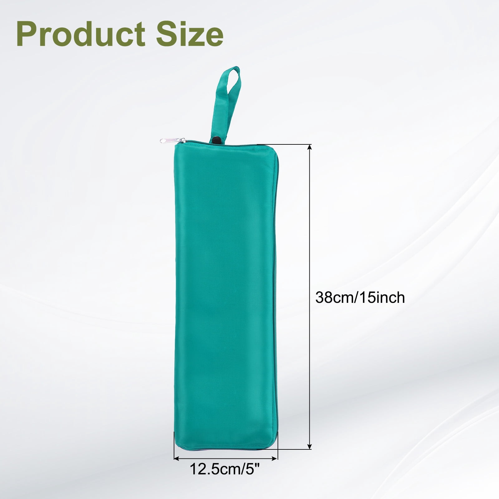 Unique Bargains Wet Umbrellas Bag Waterproof Oxford Cloth Sleeve Cover Dark Green