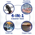 thumbnail image 5 of MeasuPro Battery Terminal Cleaning Brush 4 in 1-10.6 Inches - Pipe Cleaning Tool for Interior and Exterior Cleaning - Plumbing, Soldering, Copper Pipes, Tubes, Brazing, Handy Multipurpose Cleaner, 5 of 6