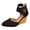 Black, variant on Women's Espadrilles Wedge Platform Sandals Closed Toe Ankle Strap Dressy Casual Summer Shoes