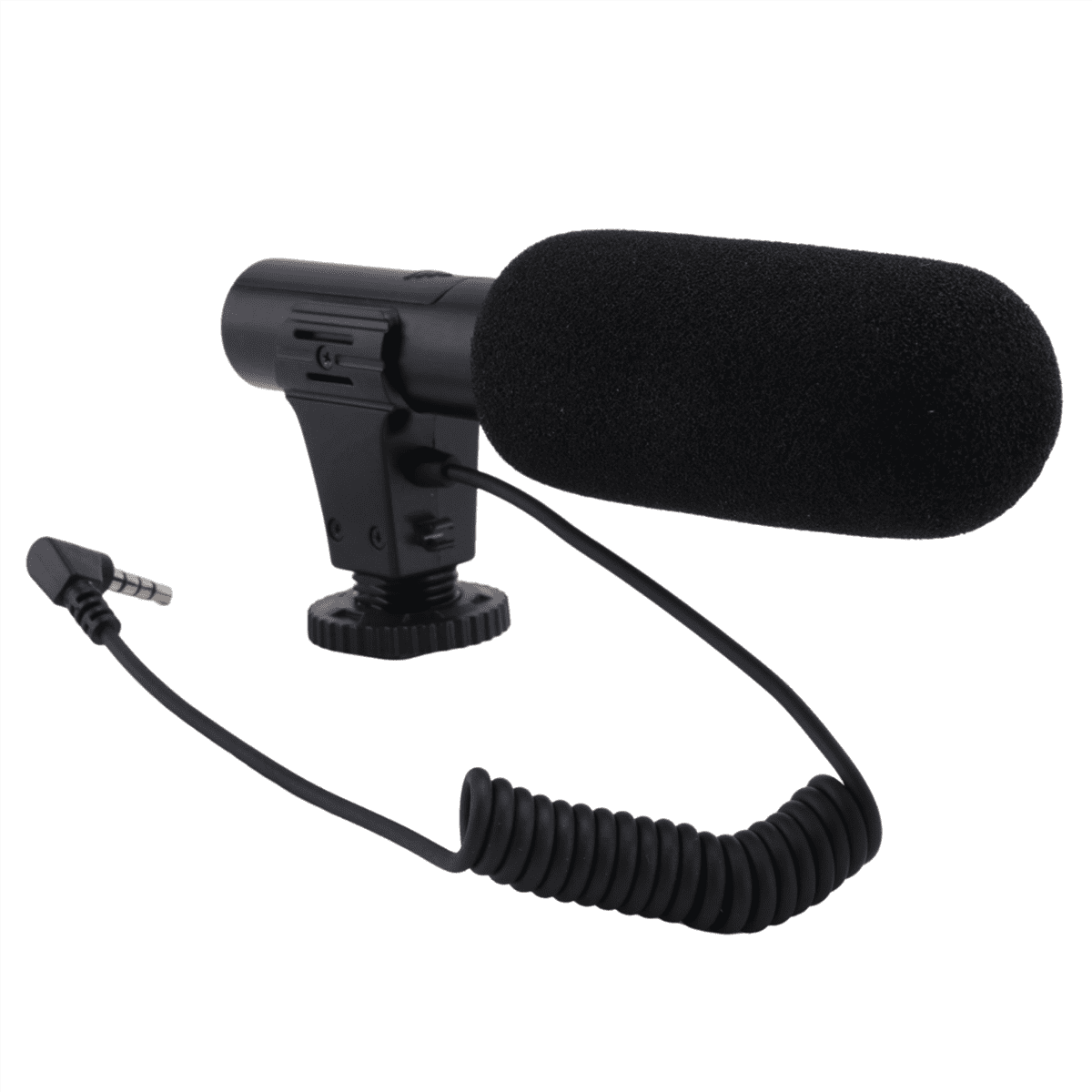 10X Updated 3.5mm HD Video Recording Microphone Smart Noise Reduction Interview Mic for Mobile Phone/SLR Camera,10 x Microphone,Black