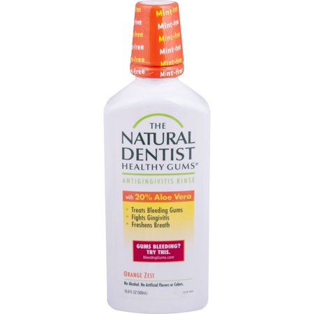 The Natural Dentist Healthy Gums Mouth Wash, Orange Zest, 16.9 Fl Oz