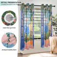 thumbnail image 3 of Yayeee Window Curtains Light Filtering 63"x42" Grommet Panel Pair Home Living Room Decor, Blue Window, 3 of 7