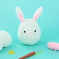 thumbnail image 3 of UNIQUE CREATIV CRAFT Crochet Kit – Bunny, 1 pc, Age 8+, Intermediate, 11×14×10.5 cm, 3 of 4