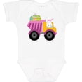 thumbnail image 3 of Inktastic Easter Bunny in Dump Truck Delivering Easter Eggs Boys or Girls Baby Bodysuit, 3 of 5