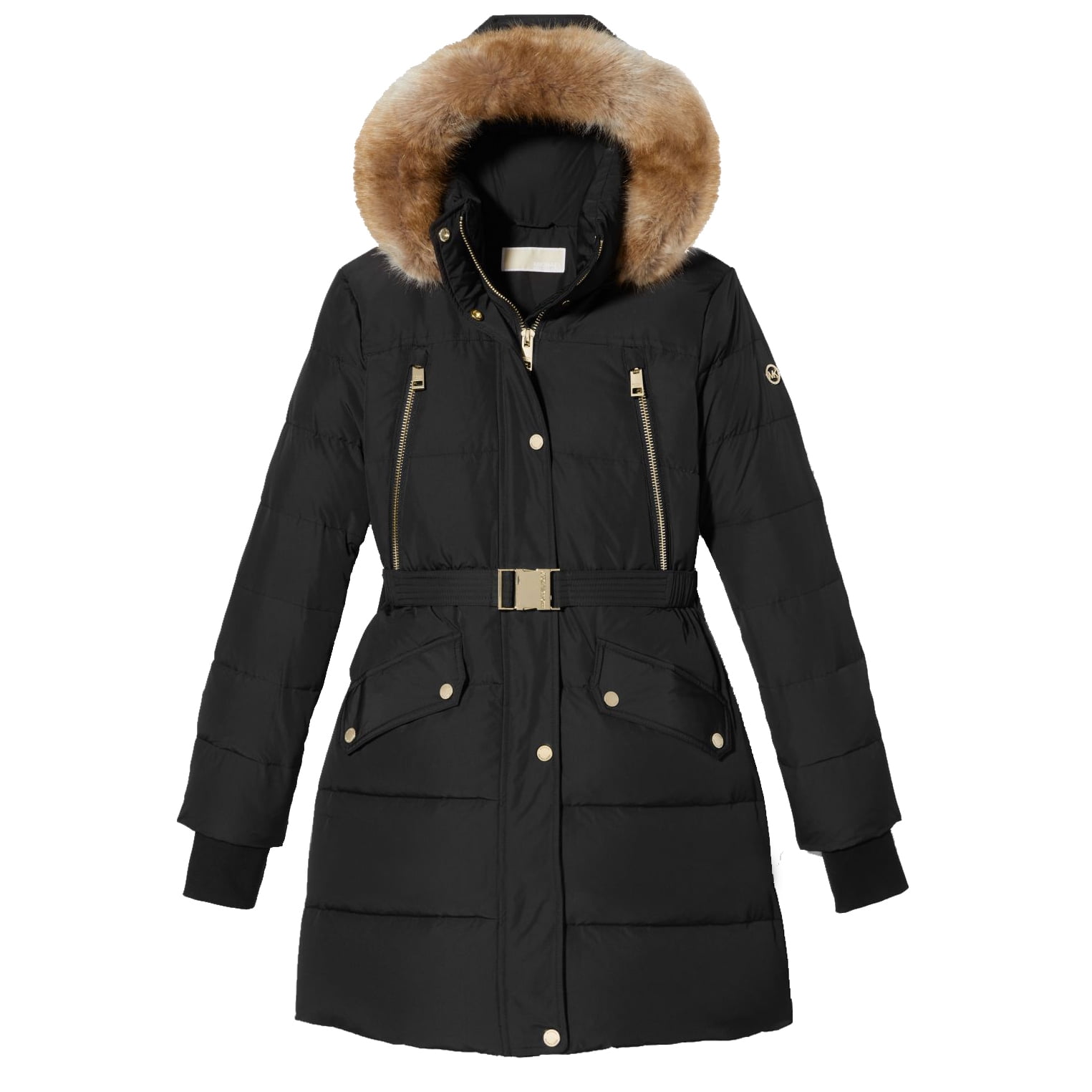MICHAEL Michael Kors Women's Down Winter Coat With Hood (Black