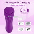 thumbnail image 3 of XBONP Wearable Panty Vibrator, Clitoris G Spot Stimulator Butterfly Vibrator with Remote Control, Adult Sex Toys for Women, Purple, 3 of 5