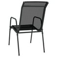 thumbnail image 6 of vidaXL Steel Outdoor Waterproof Patio Chairs, Black (Set of 2), 6 of 24
