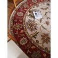thumbnail image 4 of Rugsotic Carpets Hand Tufted Wool Eco-Friendly Area Rugs - 6'x6', Round, Beige Red, Modern Contemporary Design, High Pile Handmade Anti Skid Rugs for Living Room, Bed Room (K00106), 4 of 7