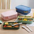 thumbnail image 3 of sruoe Bento Box, Lunch Boxes for Adults, bento box lunch, Portable Leakproof Heated Bento Container, Microwave Safe Heated Lunch Boxes for Storage Home Office Work Study, Plastic, 3 of 6