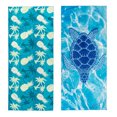 thumbnail image 2 of Gogreen Serviette de Plage à Séchage Rapide Sans Sable pour Voyage Piscine Légère 71x32 Po Microfibre Absorbante Serviettes Surdimensionnées Yoga Bain Camping Sport - Cadeau Unique Stylé - Tortue de Mer, 2 of 10