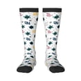 thumbnail image 2 of Picia Women Crew Soft Moisture-wicking Socks Turtles And Corals Pattern Design Cotton Socks, One Size fit All, 2 of 9