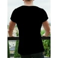 thumbnail image 6 of 3D Spade Graphic T-Shirt for Men - Black, Loose Fit,, Soft, Breathable, Ideal for Hip Hop Street Style, Summer & AutumnMen's cotton printed short-sleeved T-shirt 180g, 6 of 15
