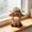 Brown Size A S5, variant on Cute Upland Cow Desktop Flowerpot Ornament, Staron Resin Figurine Home Decor for Shelf Desk Mantelpiece, Brown Decorative Gift for Cow Lovers with Glossy Finish