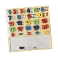 thumbnail image 4 of HILABEE Wooden Number Puzzles Board Problem Solving Colorful number of blocks Development 1 to 20, 4 of 9