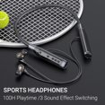 thumbnail image 7 of Bluetooth Headphones Neckband 100 Hours Extra Long Playback with Microphone Headset, 4 Speakers Heavy Bass Noise Reduction in Ear Wireless Earbuds Waterproof Running Workout (Black), 7 of 7