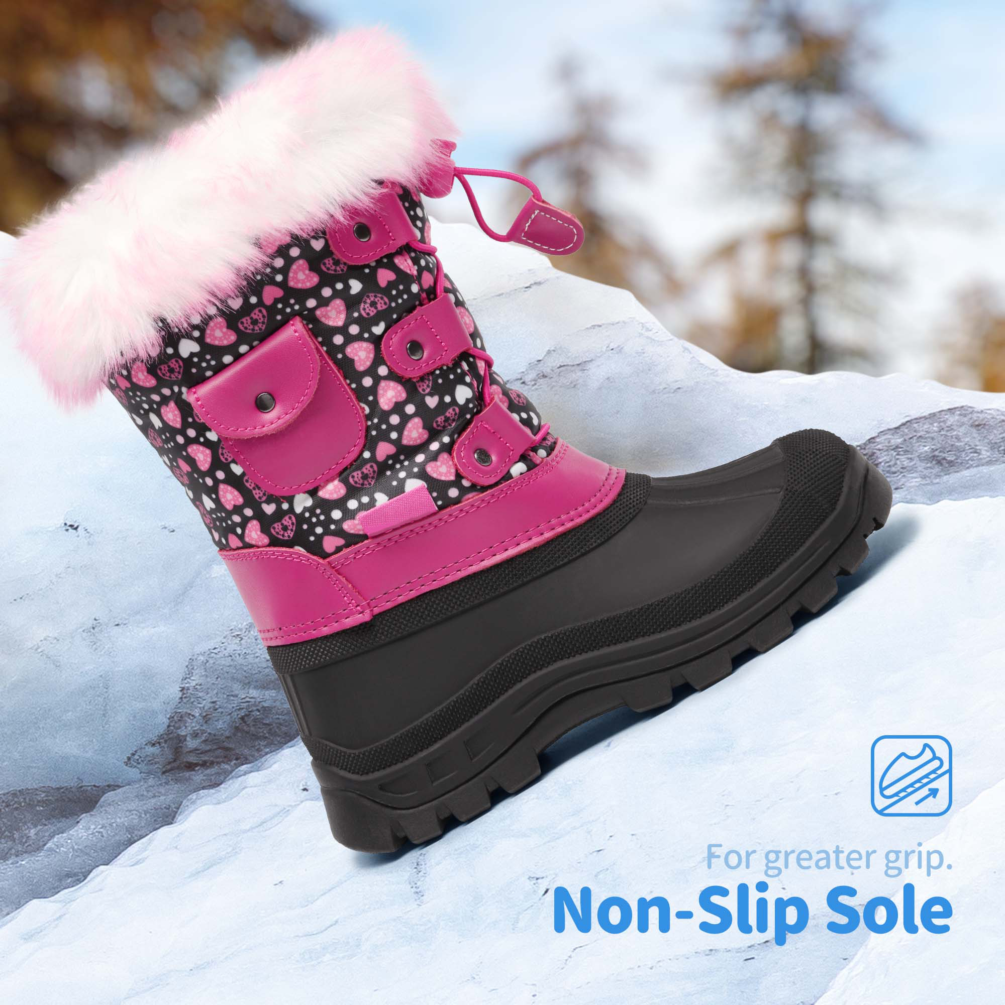 Dream Pairs Kids' Insulated Snow Boots with Thermolite photo 3