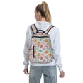 thumbnail image 5 of Yiaed Skull and Flowers Print Lightweight Backpack Travel Backpacks Hiking Daypack for Women Men, 5 of 5