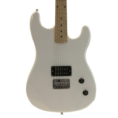 davison guitars electric guitar white full size with cord and picks