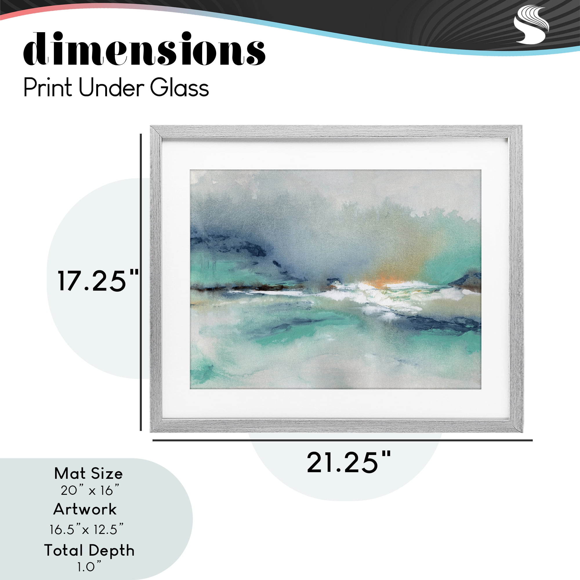 Stupell Industries Sun Bleached Crossing Gray Framed Print Under Glass, design by NLS Design