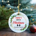 thumbnail image 4 of Baby's 1st Xmas Ornament 2025, Custom Name Babies First Christmas Ornament, Personalized Gifts for New Dad New Mom, Foot Print Baby Ornament, for Newborn, Hanging Christmas Tree Decor j1fJHE, 4 of 6