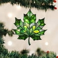 thumbnail image 4 of Maple Leaf Suncatcher for Window - Stained Glass Look Acrylic Fall Decor with Glitter, Thanksgiving Hanging Ornament for Home, Festival Party Supplies, 3.9 Inch, 4 of 5