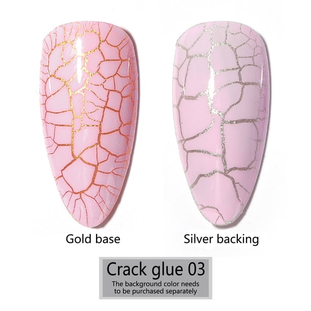 Fiudx Esmalte de Uñas Color Tortuga Agrietado, Color a Juego, Personalidad Atractiva, 15 Ml