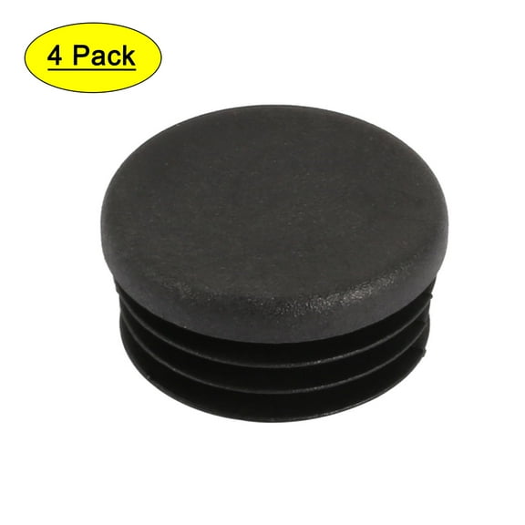 4 Pcs Chair Table Leg Plastic Cap Round Tube Insert Fit 28mm Pipe Outer Dia