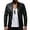 Black, variant on Ikevan Men Casual Winter Warm Top Blouse Thickening Coat Outwear Top Blouse Jacket Red S