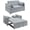 Light Grey, variant on HOMCOM Sofa Bed, Pull Out Sleeper Sofa w/ USB Charging, Adjustable Backrest