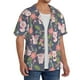 thumbnail image 2 of Balery Pigs 1 Camisa Casual de Manga Corta con Botones para Hombre, Texturizada, Estilo Cubano, para Playa, Verano-4X-Large, 2 of 5