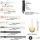 thumbnail image 5 of Quartz Pendulum Clock Movement DIY Movement Kit with 2 Pairs Hands Pendulum,DIY Mechanism Pendulum, 5 of 5