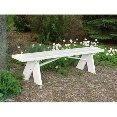 Dura-Trel Selena 6 ft. Backless Vinyl Bench - Walmart.com