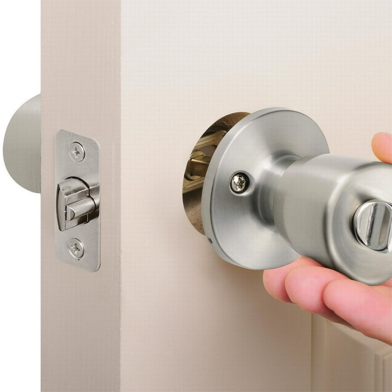 H☆K Hyper Tough Keyed Entry Tulip Style Doorknob, Stainless