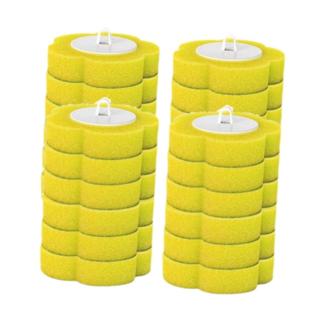 24 recambios de limpiador de inodoro, recambios de cepillo de inodoro desechables Amarillo