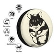 thumbnail image 4 of Waterproof Spare Wheel Cover, Cartoon Black Hamster Pattern Adjustable Wheel Cover For Jeep Trailer RV SUV Car, 14 inch, 4 of 8