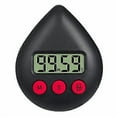 thumbnail image 5 of （White）Donkivvy Digital Shower Timer Waterproof 3 Colour Energy Saver Digital Timer Toothbrush Timer White Drop LCD Shower Timer, 5 of 5