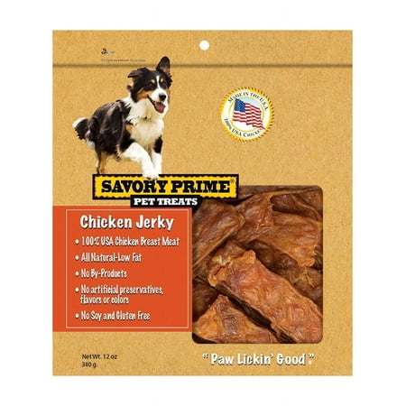 UPC: 0810359003726 | Savory Prime Chicken Jerky Grain Free Treats For Dog 1 each